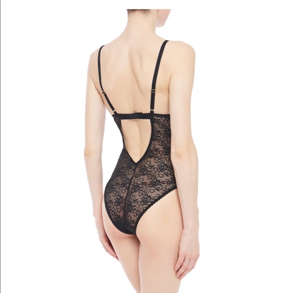 STELLA MCCARTNEY Black Stretch Lace Bodysuit NWT - Picture 3 of 8